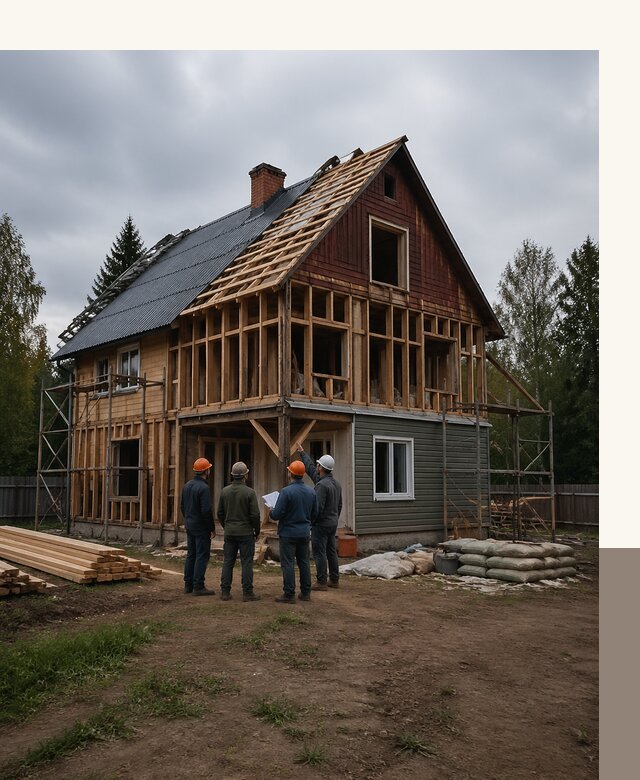 Реконструкция дачного дома в Кемерово под ключ с проектом