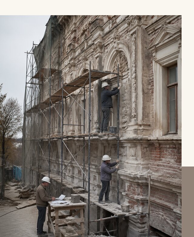 Реставрация объектов культурного наследия под ключ в Кемерово