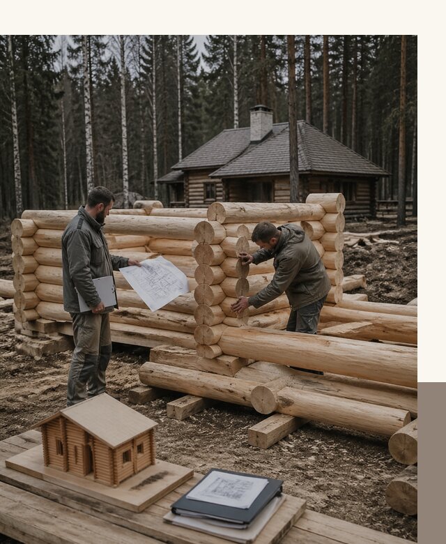Проектирование и строительство домов из бревна в Кемерово